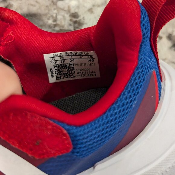 Adidas x MarvelToddler Fortarun 2.0 Running Shoes SZ 7.5K - Picture 5 of 6